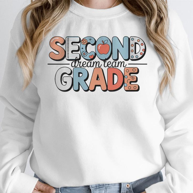Second Grade Dream Team Back To School 2nd Grade Teacher Unisex Sweatshirt, novelty gifts, funny gifts