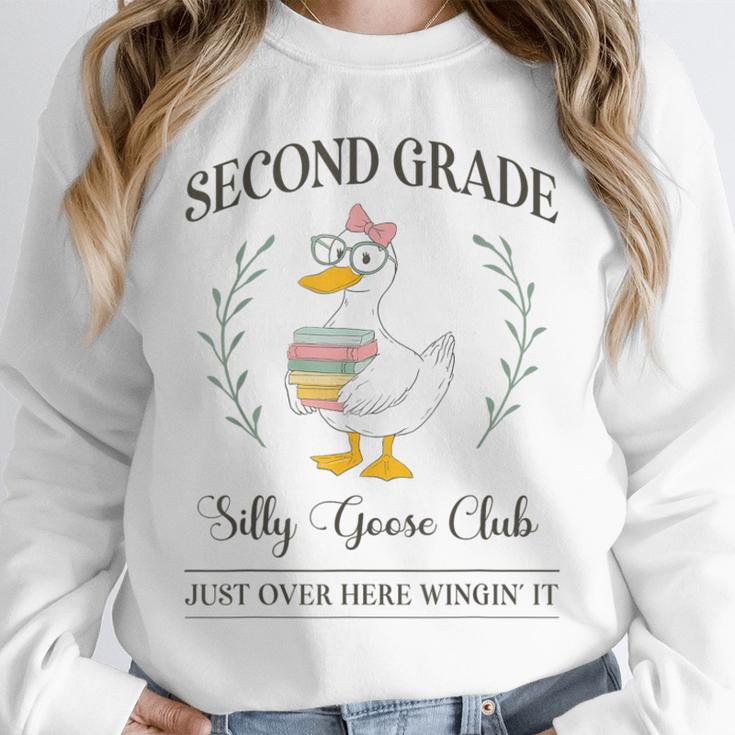 Second Grade Silly Goose Club For Teacher Or Student Unisex Sweatshirt, novelty gifts, funny gifts Second Grade Silly Goose Club For Teacher Or Student Unisex Sweatshirt, novelty gifts, funny gifts