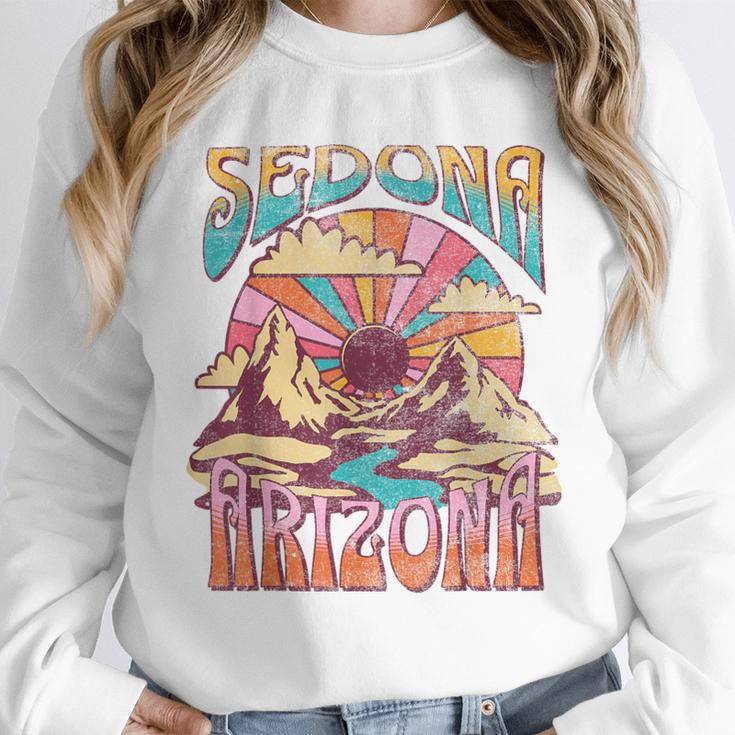Sedona Arizona Nature Hiking Mountains Outdoors Vintage Unisex Sweatshirt, novelty gifts, funny gifts