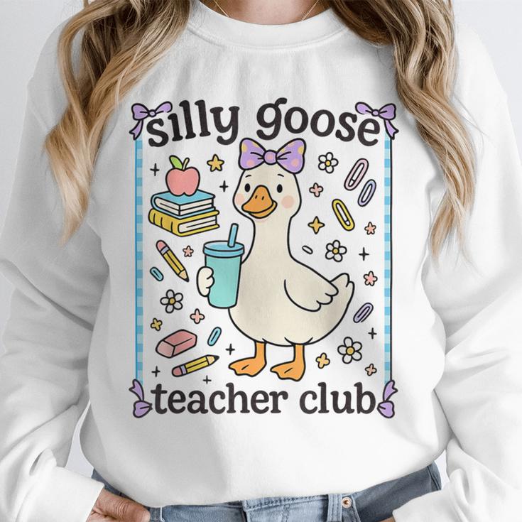Silly Goose Teacher Club Silly Goose For Teacher Unisex Sweatshirt, novelty gifts, funny gifts Silly Goose Teacher Club Silly Goose For Teacher Unisex Sweatshirt, novelty gifts, funny gifts
