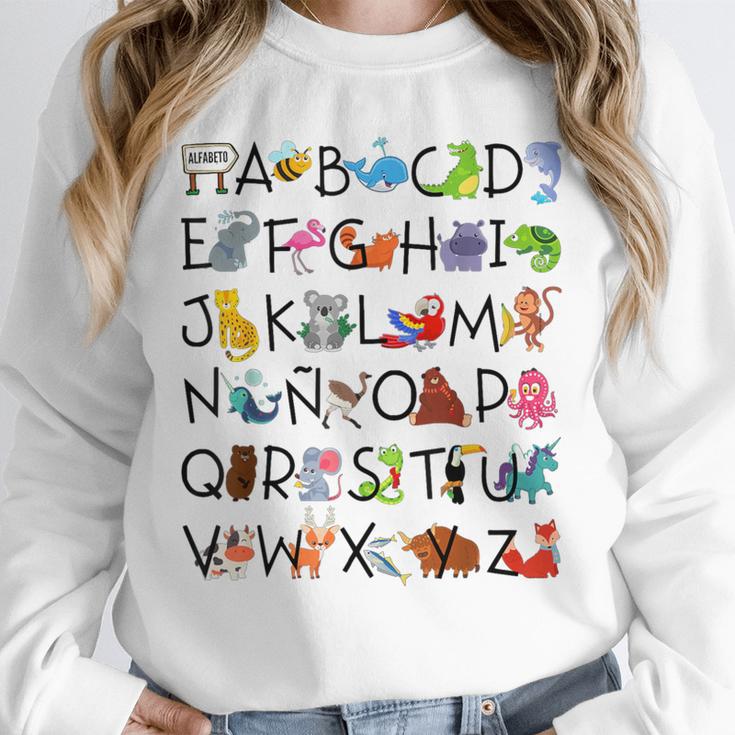 SPANISH ALPHABET MAESTRA SPANISH TEACHER Unisex Sweatshirt, novelty gifts, funny gifts
