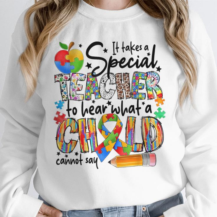 It Takes A Special Teacher To Hear What A Child Cannot Say Unisex Sweatshirt, novelty gifts, funny gifts It Takes A Special Teacher To Hear What A Child Cannot Say Unisex Sweatshirt, novelty gifts, funny gifts