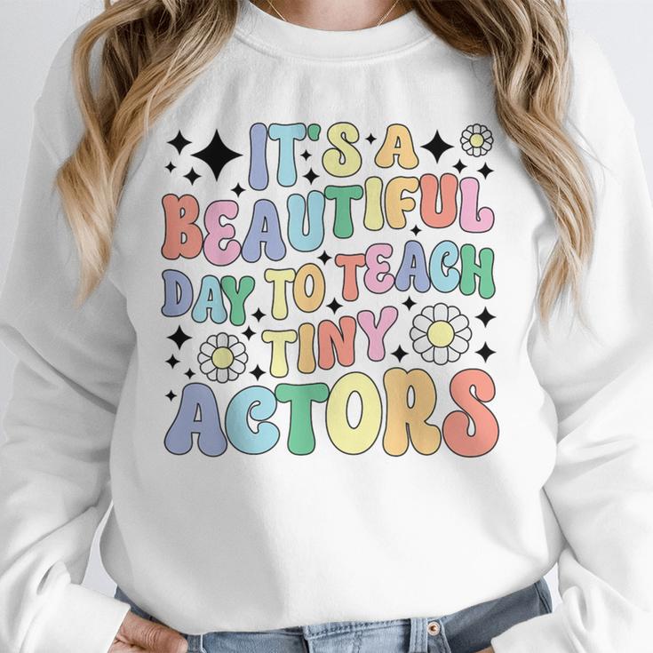 Teach Tiny Actors Theater Drama Teacher Drama Teaching Unisex Sweatshirt, novelty gifts, funny gifts Teach Tiny Actors Theater Drama Teacher Drama Teaching Unisex Sweatshirt, novelty gifts, funny gifts