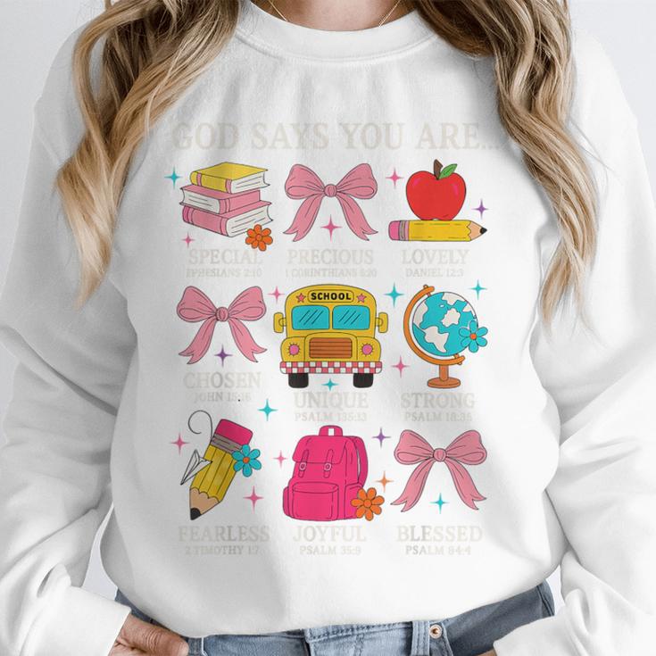 Teacher Christian God Says I Am Faith Religious Bible Verse Unisex Sweatshirt, novelty gifts, funny gifts Teacher Christian God Says I Am Faith Religious Bible Verse Unisex Sweatshirt, novelty gifts, funny gifts