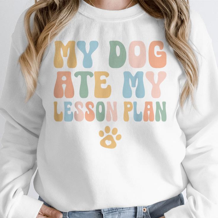 Teacher My Dog Ate My Lesson Plan Teacher Lesson Plan Unisex Sweatshirt, novelty gifts, funny gifts Teacher My Dog Ate My Lesson Plan Teacher Lesson Plan Unisex Sweatshirt, novelty gifts, funny gifts