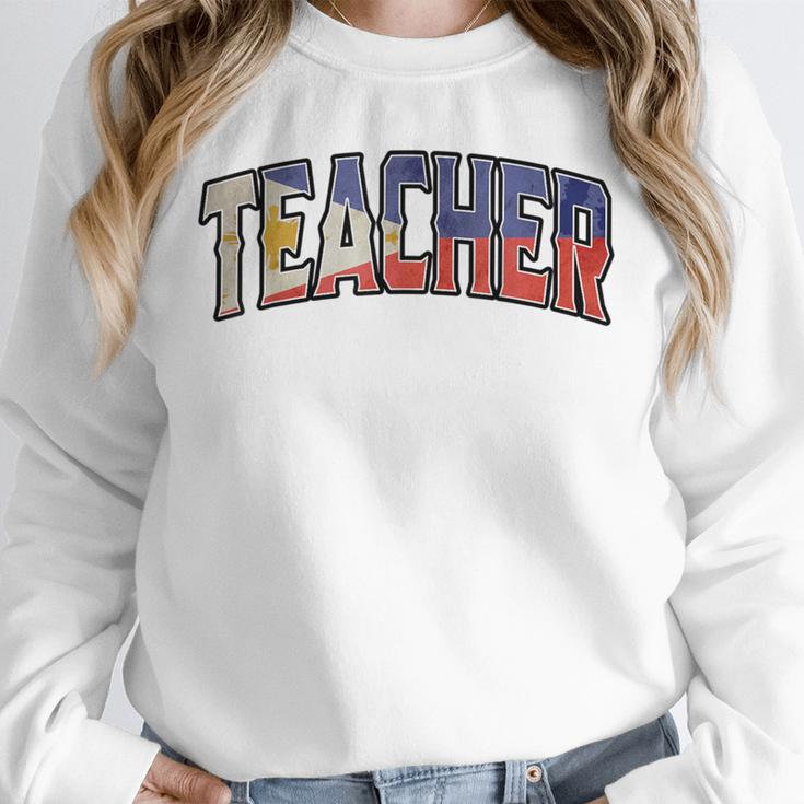 Teacher Filipino Vintage Heritage DNA Flag Unisex Sweatshirt, novelty gifts, funny gifts Teacher Filipino Vintage Heritage DNA Flag Unisex Sweatshirt, novelty gifts, funny gifts