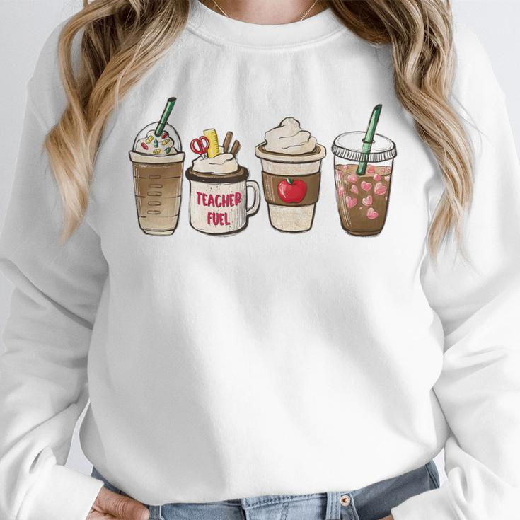 Teacher Fuel Coffee Teacher Mug Latte Iced Coffee Fall Unisex Sweatshirt, novelty gifts, funny gifts Teacher Fuel Coffee Teacher Mug Latte Iced Coffee Fall Unisex Sweatshirt, novelty gifts, funny gifts