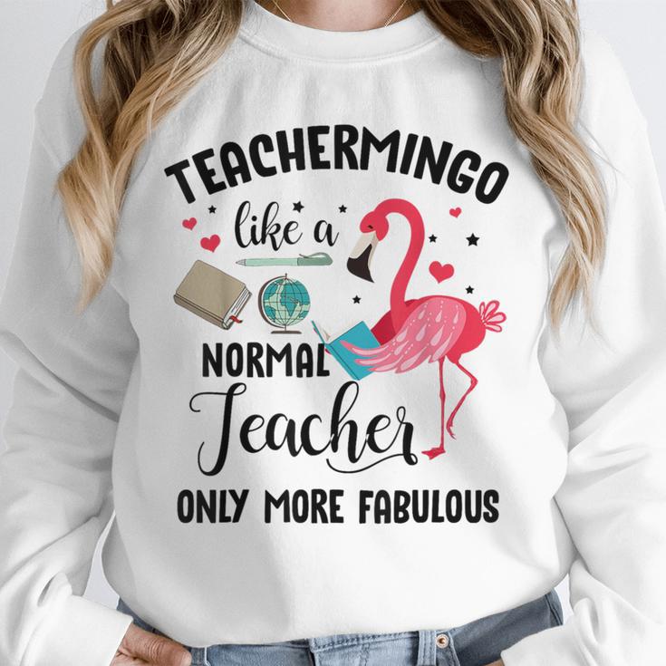 Teachermingo Like A Normal Teacher Only More Fabulous Unisex Sweatshirt, novelty gifts, funny gifts
