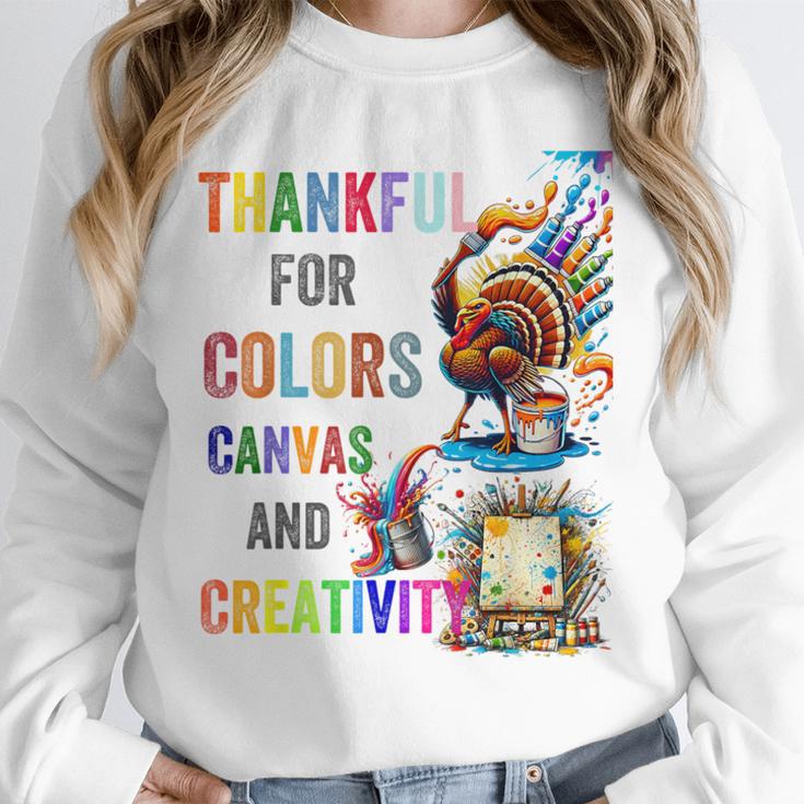 Turkey Thanksgiving Art Teacher Costume Tee For Artists Unisex Sweatshirt, novelty gifts, funny gifts