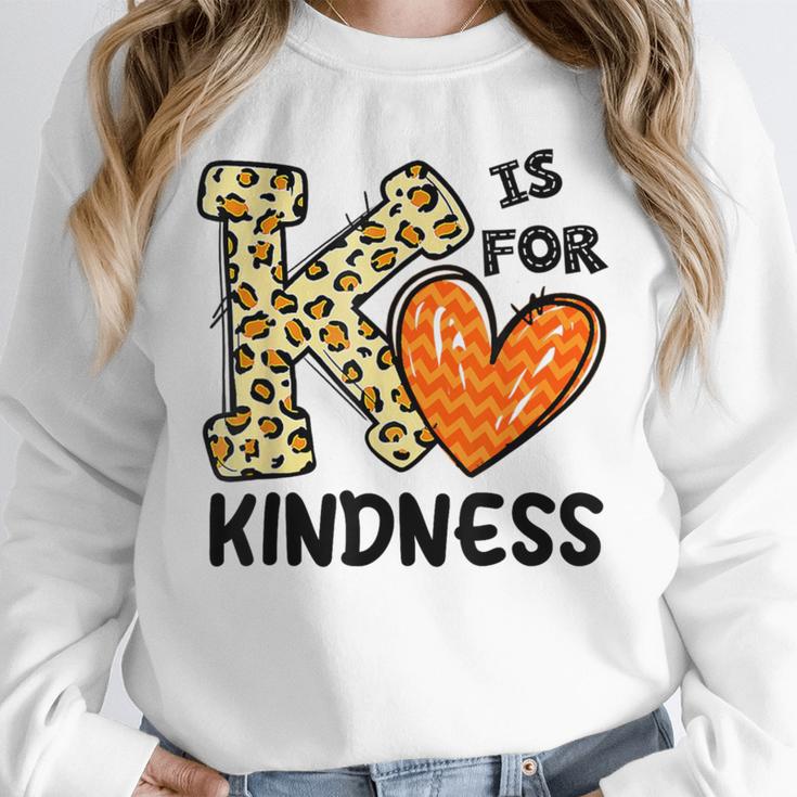 Unity Day K Is For Kindness Anti Bullying Orange Teacher Men Women Kids Unisex Sweatshirt, novelty gifts, funny gifts Unity Day K Is For Kindness Anti Bullying Orange Teacher Men Women Kids Unisex Sweatshirt, novelty gifts, funny gifts