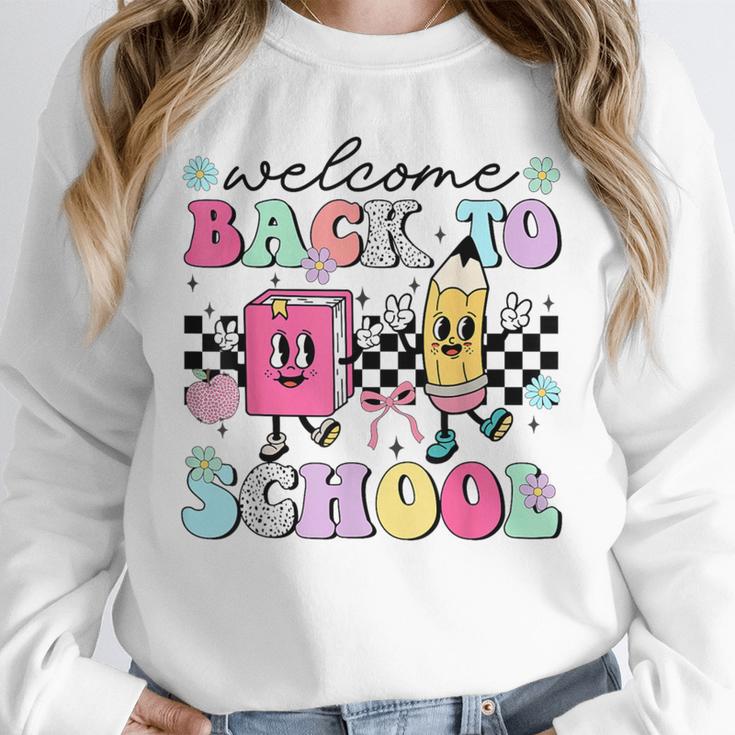 Welcome Back To School 2024 Teachers Students First Day Unisex Sweatshirt, novelty gifts, funny gifts Welcome Back To School 2024 Teachers Students First Day Unisex Sweatshirt, novelty gifts, funny gifts