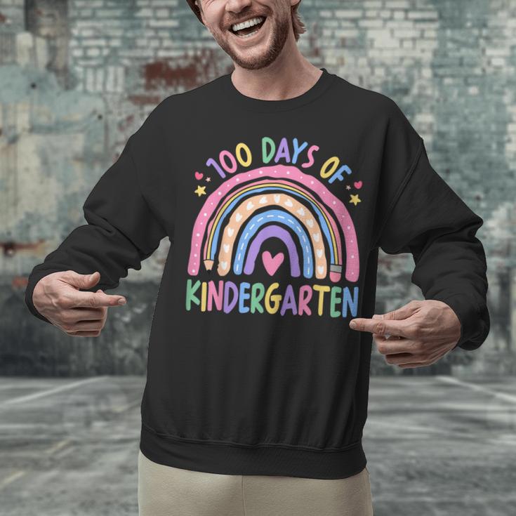 100th Day Of Kindergarten Teacher Kids 100 Days Smarter Unisex Sweatshirt, gift for family, gift for coworker