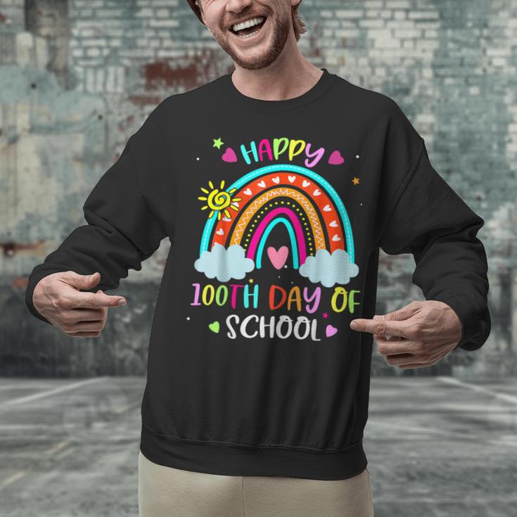 100th Day Of School Rainbow Happy 100 Days Smarter Teacher Unisex Sweatshirt, gift for family, gift for coworker 100th Day Of School Rainbow Happy 100 Days Smarter Teacher Unisex Sweatshirt, gift for family, gift for coworker