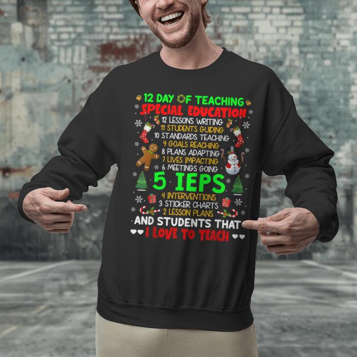 12 Days Of Teaching Special Education IEPS SPED Teacher Xmas Unisex Sweatshirt, gift for family, gift for coworker 12 Days Of Teaching Special Education IEPS SPED Teacher Xmas Unisex Sweatshirt, gift for family, gift for coworker