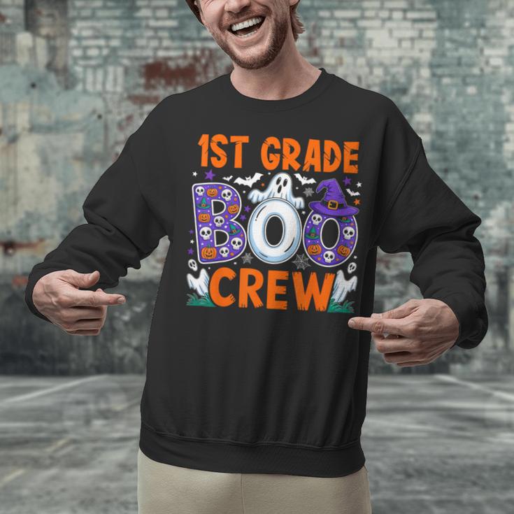 1st Grade Boo Crew First Grade Teacher Kids Happy Halloween Unisex Sweatshirt, First Grade Teacher Sweatshirts, gift for family, gift for coworker 1st Grade Boo Crew First Grade Teacher Kids Happy Halloween Unisex Sweatshirt, First Grade Teacher Sweatshirts, gift for family, gift for coworker