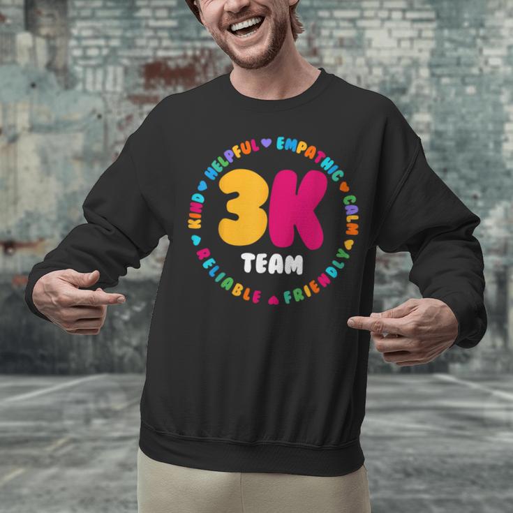 3K Team & Teacher Squad Threes Crew PreK Elementary Team Unisex Sweatshirt, gift for family, gift for coworker 3K Team & Teacher Squad Threes Crew PreK Elementary Team Unisex Sweatshirt, gift for family, gift for coworker