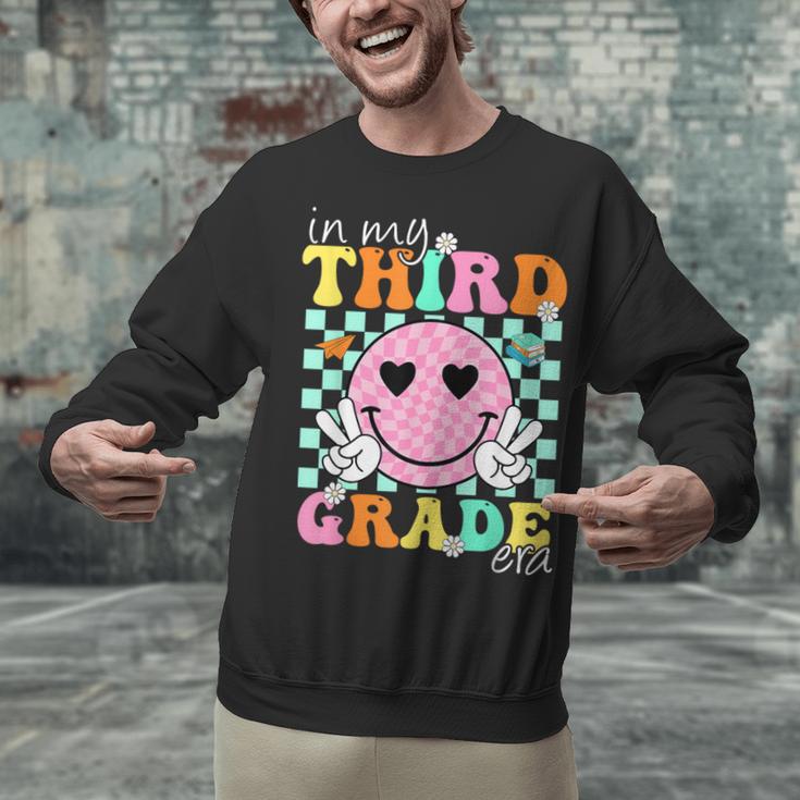In My 3rd Grade Era Back To School Smile Face Teacher Kid Unisex Sweatshirt, gift for family, gift for coworker