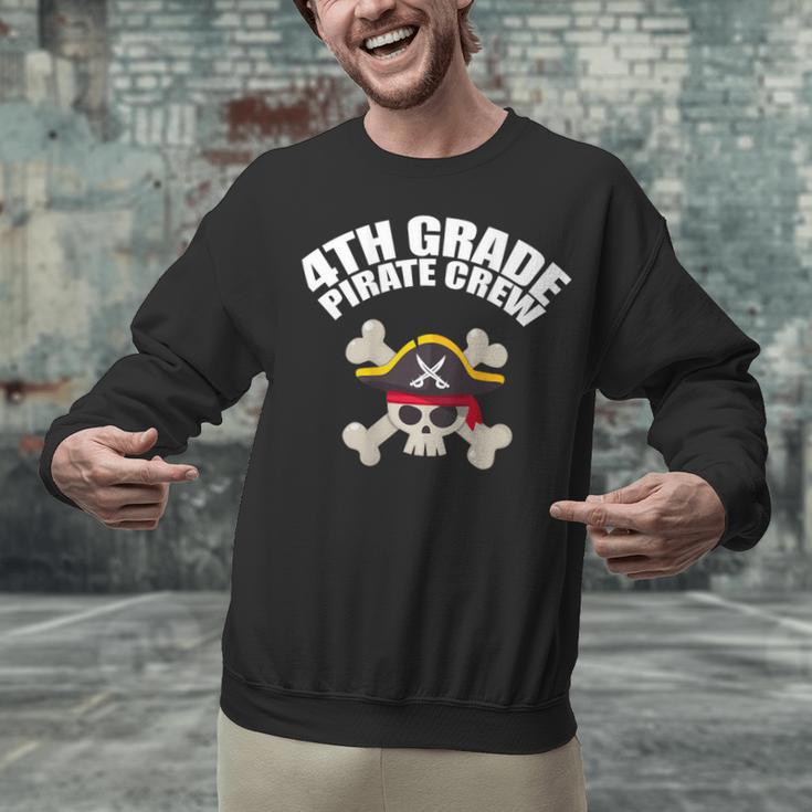 4th Grade Pirate Crew Halloween Costume Cool Teacher Student Unisex Sweatshirt, 4th Grade Teacher Sweatshirts, gift for family, gift for coworker