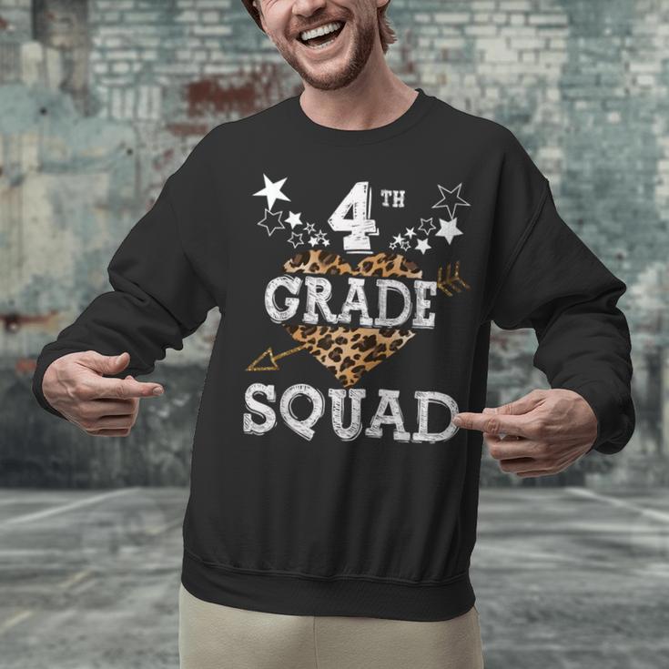 4th Grade Squad Star Team Leopard Teacher Crew Student Men Women Girls Kids Unisex Sweatshirt, 4th Grade Teacher Sweatshirts, gift for family, gift for coworker 4th Grade Squad Star Team Leopard Teacher Crew Student Men Women Girls Kids Unisex Sweatshirt, 4th Grade Teacher Sweatshirts, gift for family, gift for coworker