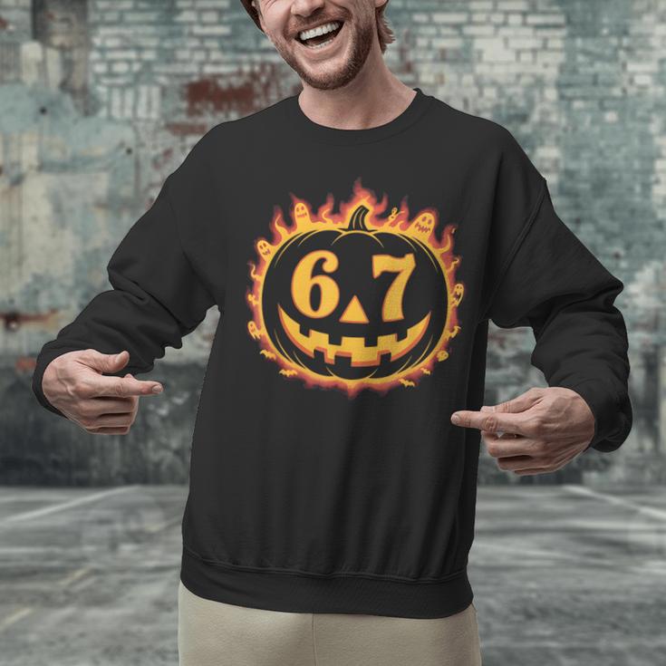 6 7 Meme Halloween Pumpkin Costume For Student Teacher Unisex Sweatshirt, gift for family, gift for coworker 6 7 Meme Halloween Pumpkin Costume For Student Teacher Unisex Sweatshirt, gift for family, gift for coworker