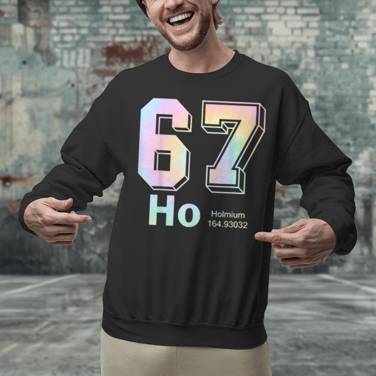 67 Ho Holmium Science Teacher Elements Table Six Seven Meme Unisex Sweatshirt, Science Teacher Sweatshirts, gift for family, gift for coworker 67 Ho Holmium Science Teacher Elements Table Six Seven Meme Unisex Sweatshirt, Science Teacher Sweatshirts, gift for family, gift for coworker