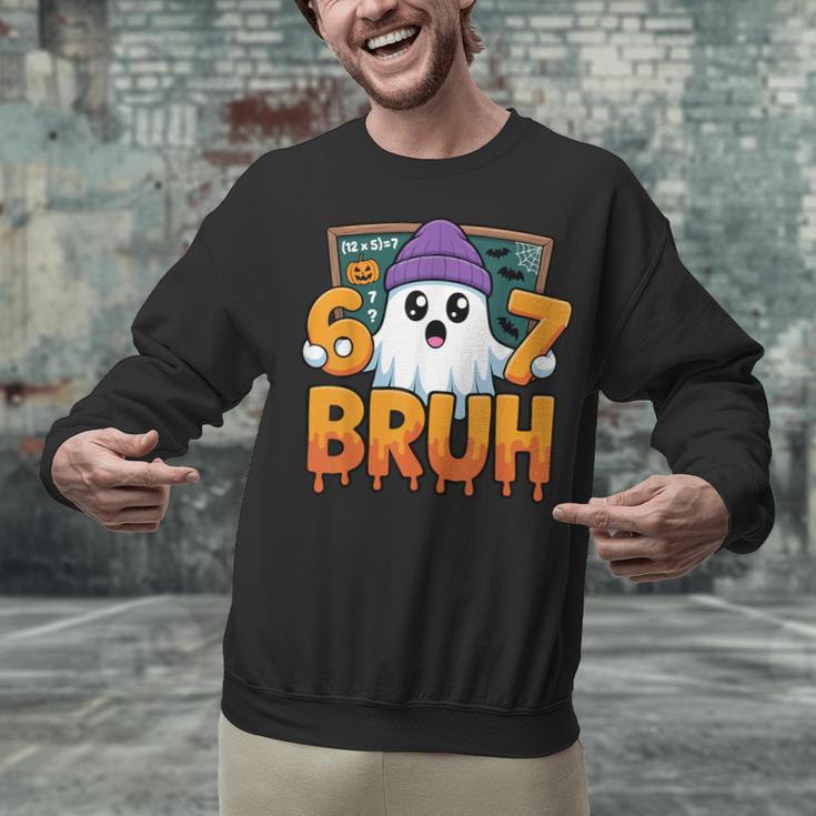 67 Teacher Ghost Six Seven Meme Math Equation Bruh Halloween Unisex Sweatshirt, gift for family, gift for coworker