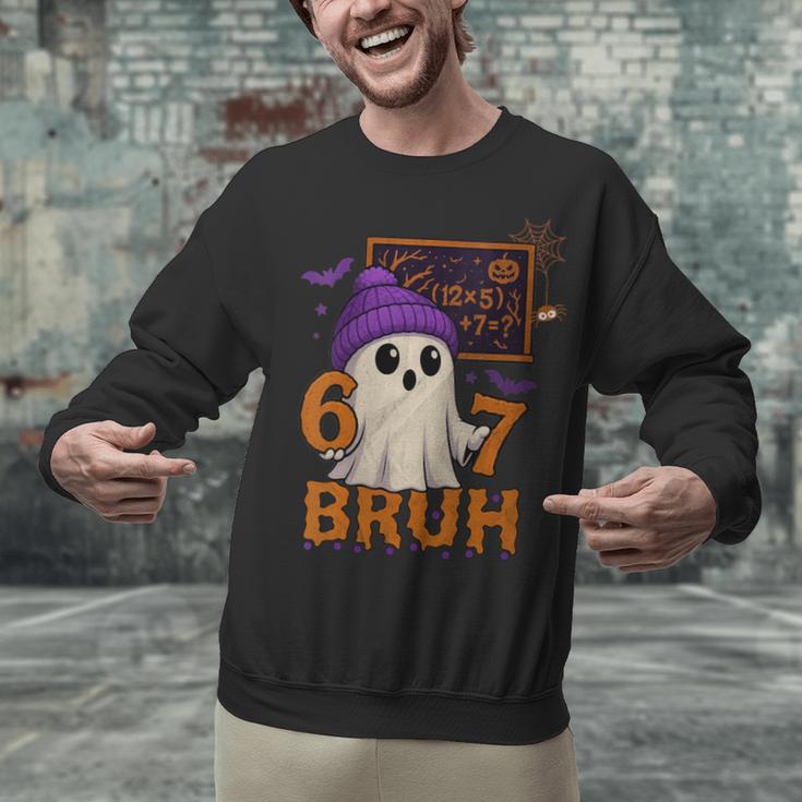 67 Teacher Halloween Ghost Six Seven Meme Math Equation Bruh Unisex Sweatshirt, gift for family, gift for coworker 67 Teacher Halloween Ghost Six Seven Meme Math Equation Bruh Unisex Sweatshirt, gift for family, gift for coworker