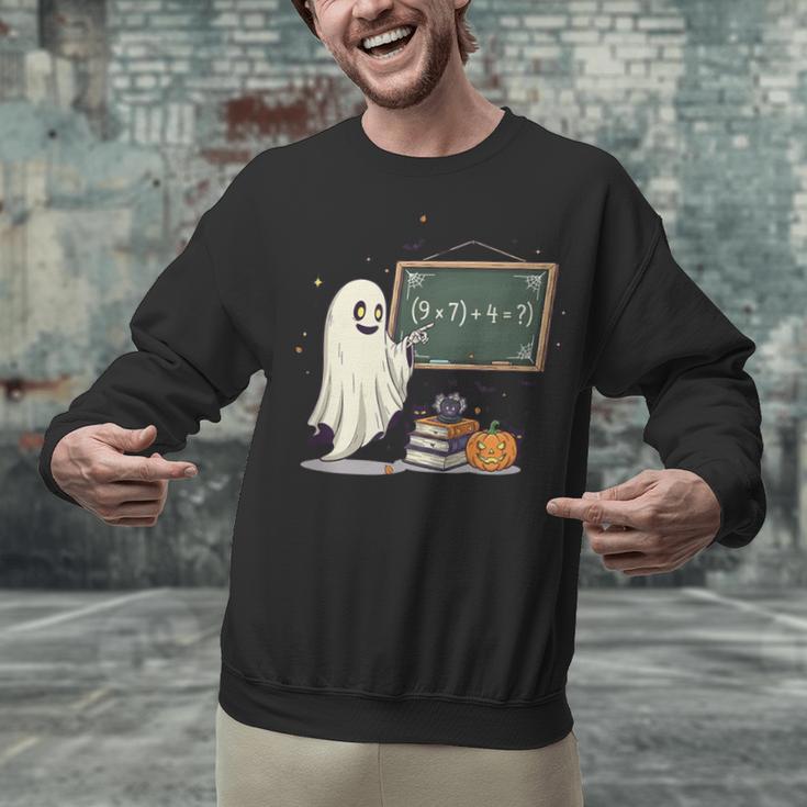 67 Teacher Halloween Ghost Six Seven Meme Math Joke Unisex Sweatshirt, gift for family, gift for coworker
