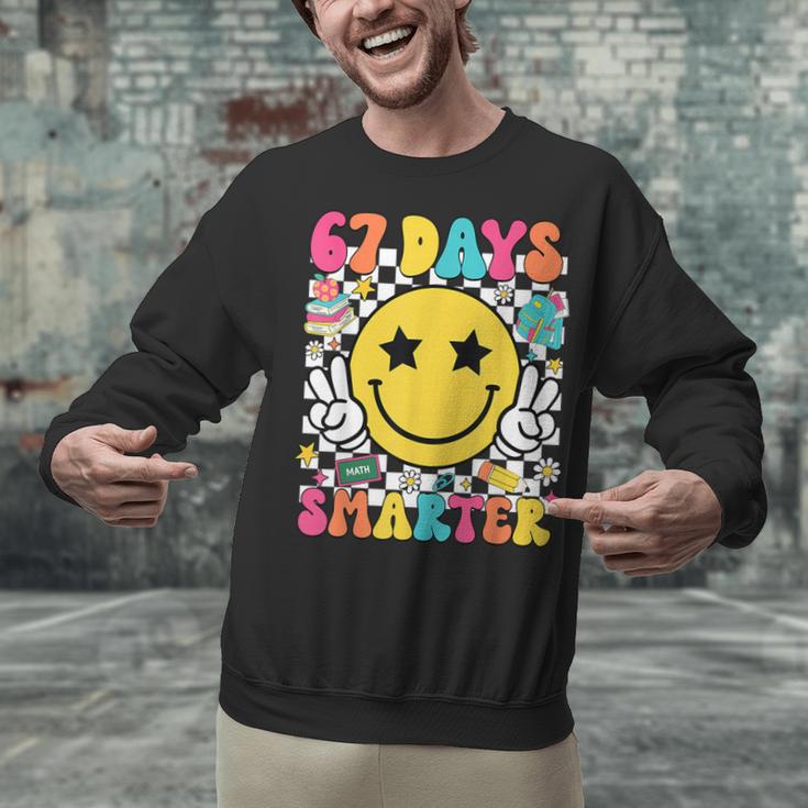67th Day Of School Shirt 67 Days Smarter Teacher Boy Girls Unisex Sweatshirt, gift for family, gift for coworker 67th Day Of School Shirt 67 Days Smarter Teacher Boy Girls Unisex Sweatshirt, gift for family, gift for coworker