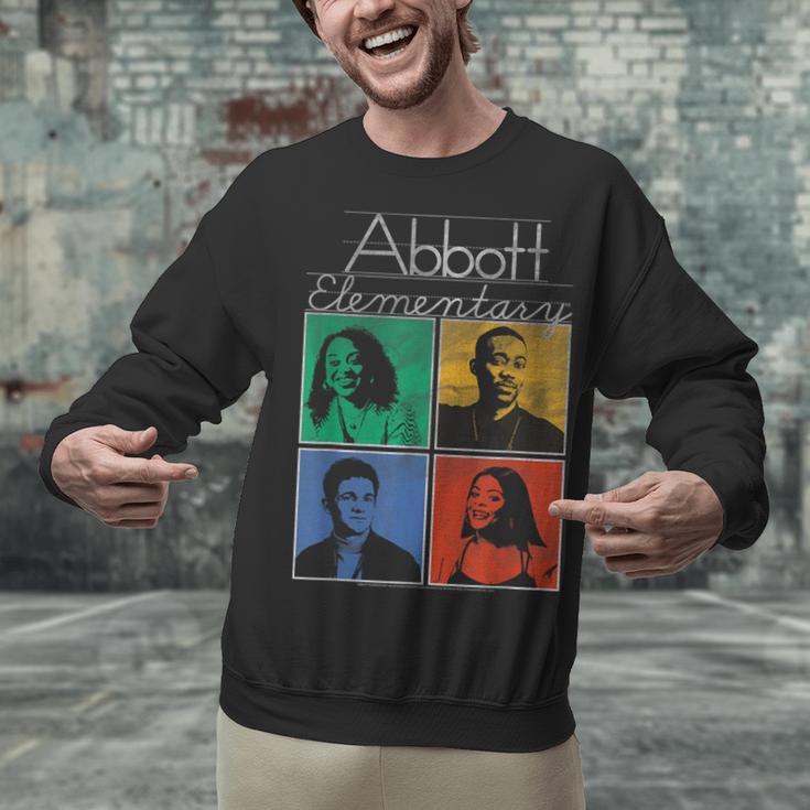 Abbott Elementary Colorful Pop Art Teachers TV Show Unisex Sweatshirt, gift for family, gift for coworker