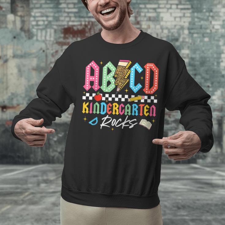 ABCD Kindergarten Rocks Pencil Lightning Teachers Rock Boys Unisex Sweatshirt, gift for family, gift for coworker ABCD Kindergarten Rocks Pencil Lightning Teachers Rock Boys Unisex Sweatshirt, gift for family, gift for coworker