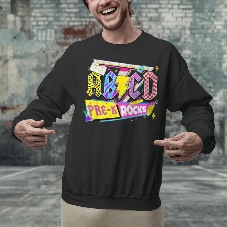 ABCD Pre-K Rocks Back To School PreK Kindergarten Teacher Unisex Sweatshirt, gift for family, gift for coworker ABCD Pre-K Rocks Back To School PreK Kindergarten Teacher Unisex Sweatshirt, gift for family, gift for coworker