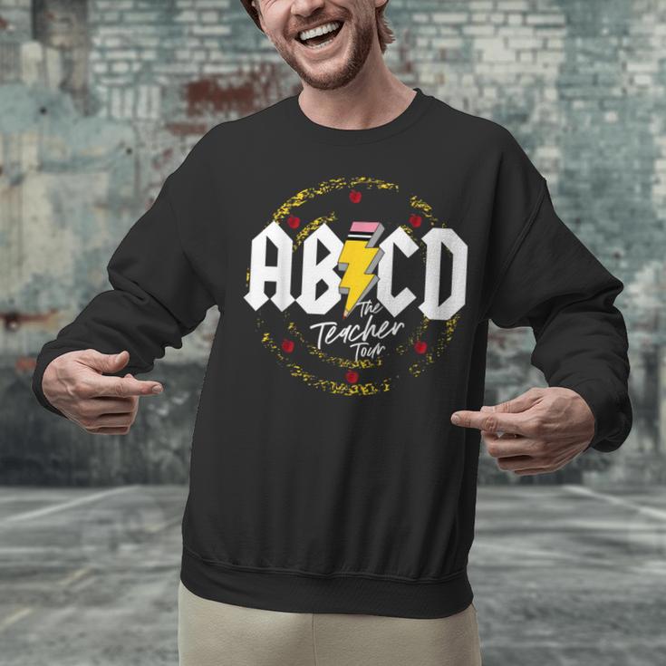 ABCD The Teacher Tour Last Day Of School Rockin' Teacher Unisex Sweatshirt, gift for family, gift for coworker ABCD The Teacher Tour Last Day Of School Rockin' Teacher Unisex Sweatshirt, gift for family, gift for coworker