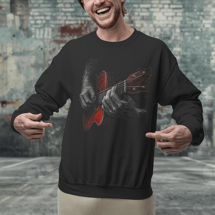 Acoustic Guitar Player Shirt Vintage Music Teacher Guitarist Unisex Sweatshirt, gift for family, gift for coworker