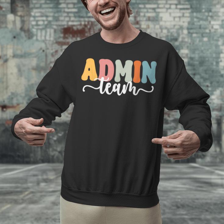 Admin Team Back To School Teachers Students Admin Squad Unisex Sweatshirt, gift for family, gift for coworker