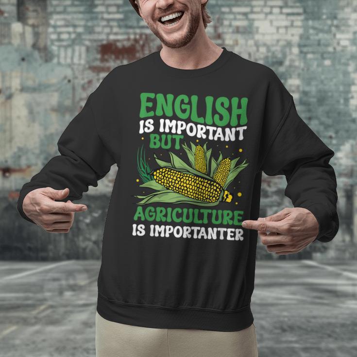 AG Teacher English Is Important But Agriculture Teacher Unisex Sweatshirt, English Teacher Sweatshirts, gift for family, gift for coworker
