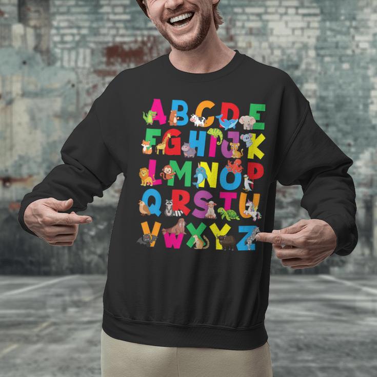 Alphabet Animals ABCs Zoo Kids Boys Girls Teacher Unisex Sweatshirt, gift for family, gift for coworker