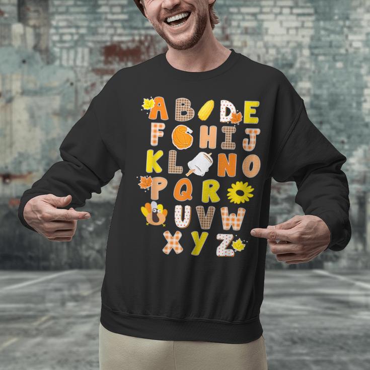 Alphabet Turkey Thanksgiving Costume Preschool Teacher Men Women Unisex Sweatshirt, gift for family, gift for coworker Alphabet Turkey Thanksgiving Costume Preschool Teacher Men Women Unisex Sweatshirt, gift for family, gift for coworker