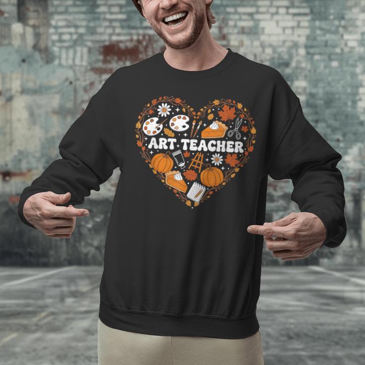 Art Teacher Heart Autumn Thanksgiving Kids Unisex Sweatshirt, gift for family, gift for coworker Art Teacher Heart Autumn Thanksgiving Kids Unisex Sweatshirt, gift for family, gift for coworker