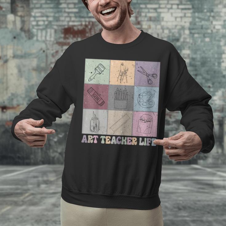Art Teacher Life Retro Groovy Teaching Future Artists Unisex Sweatshirt, Future Teacher Sweatshirts, Groovy Teacher Sweatshirts, gift for family, gift for coworker Art Teacher Life Retro Groovy Teaching Future Artists Unisex Sweatshirt, Future Teacher Sweatshirts, Groovy Teacher Sweatshirts, gift for family, gift for coworker