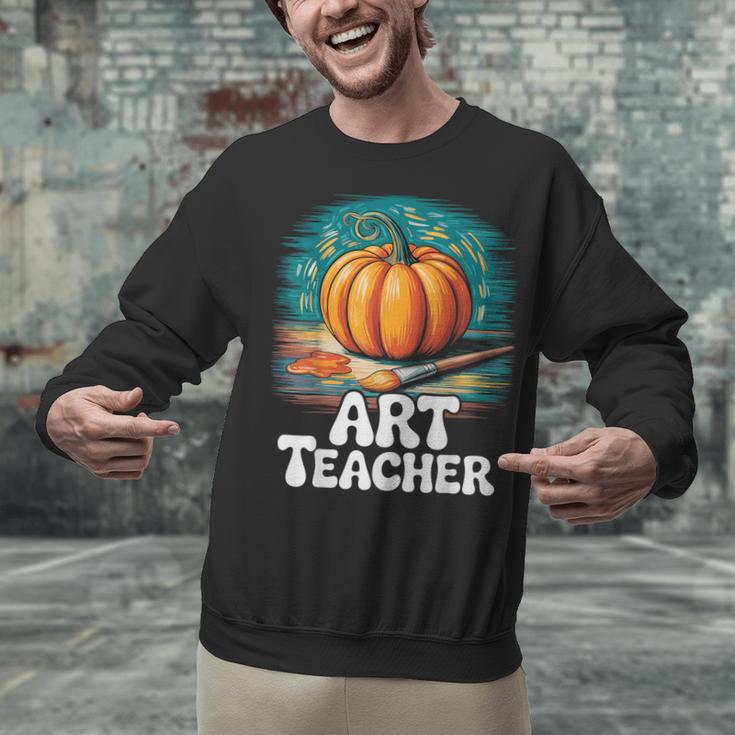 Art Teacher Pumpkin Painting Halloween Costume Unisex Sweatshirt, gift for family, gift for coworker Art Teacher Pumpkin Painting Halloween Costume Unisex Sweatshirt, gift for family, gift for coworker