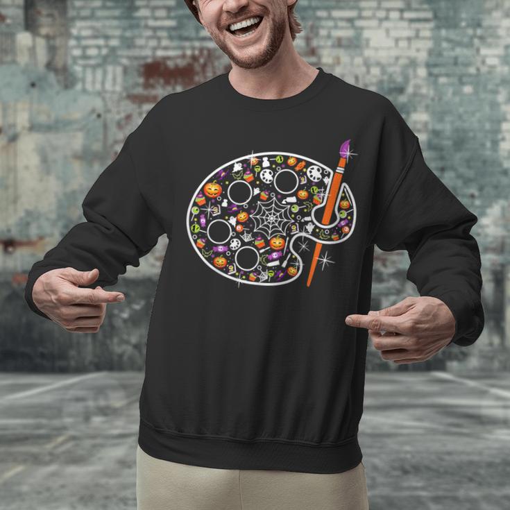 Art Teacher Pumpkin Scary Halloween Costume Men Women Unisex Sweatshirt, gift for family, gift for coworker