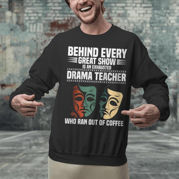 Theatre Teacher Drama Lover Theatre Mask Drama Teacher Unisex Sweatshirt, gift for family, gift for coworker