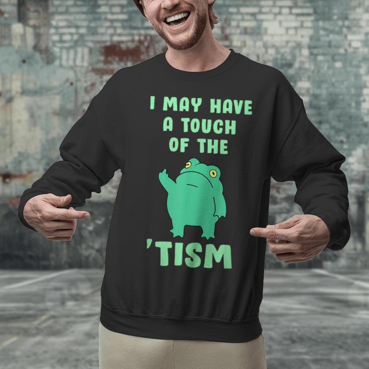 Autism Awareness Neurodiversity Teacher Frog I May Have A Touch Of The Tism Neurodivergent Small Unisex Sweatshirt, gift for family, gift for coworker Autism Awareness Neurodiversity Teacher Frog I May Have A Touch Of The Tism Neurodivergent Small Unisex Sweatshirt, gift for family, gift for coworker