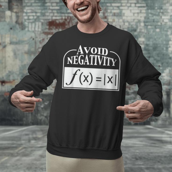 Avoid Negativity Math Teacher Unisex Sweatshirt, gift for family, gift for coworker