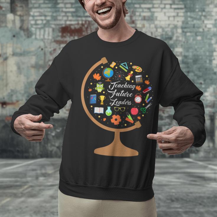 Awesome Teachers T Shirt Teaching Future Leaders Globe For Men Women Unisex Sweatshirt, gift for family, gift for coworker Awesome Teachers T Shirt Teaching Future Leaders Globe For Men Women Unisex Sweatshirt, gift for family, gift for coworker