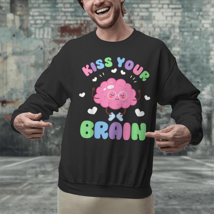 Back To School Kiss Your Brain Cute Teacher Appreciation Unisex Sweatshirt, gift for family, gift for coworker Back To School Kiss Your Brain Cute Teacher Appreciation Unisex Sweatshirt, gift for family, gift for coworker