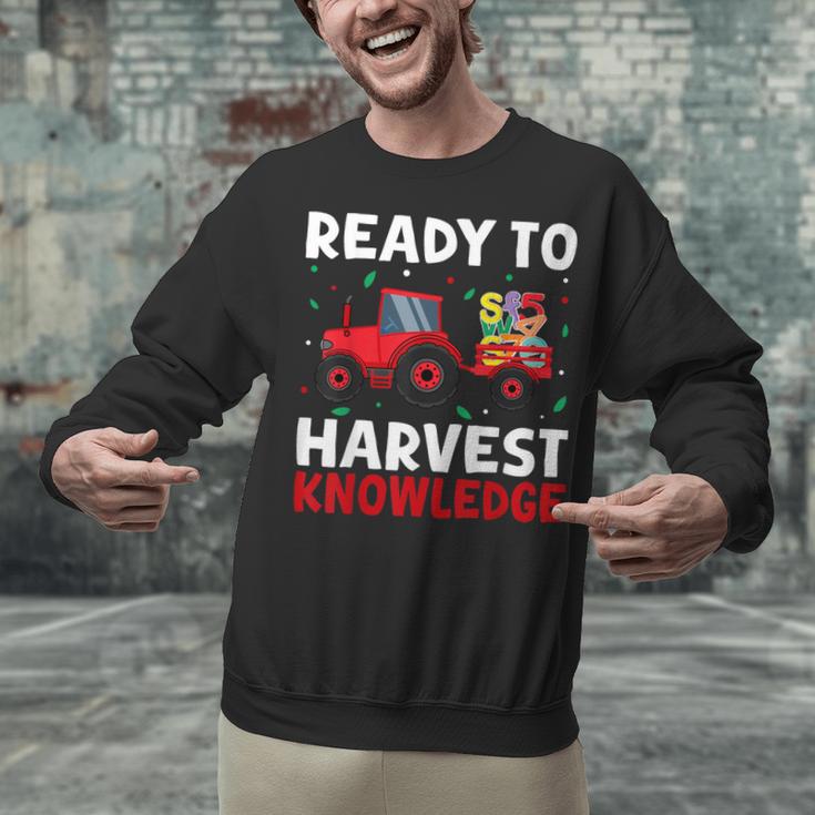 Back To School Teacher Farming Tractor Farmer Kids 100th Day Unisex Sweatshirt, gift for family, gift for coworker Back To School Teacher Farming Tractor Farmer Kids 100th Day Unisex Sweatshirt, gift for family, gift for coworker