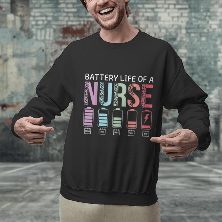 Battery Life Of A Nurse School Teacher Appreciation Unisex Sweatshirt, gift for family, gift for coworker