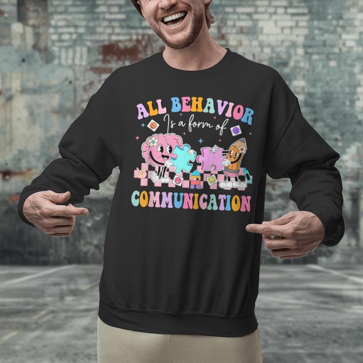 All Behavior Is A Form Of Communication SPED Teacher Autism Unisex Sweatshirt, gift for family, gift for coworker All Behavior Is A Form Of Communication SPED Teacher Autism Unisex Sweatshirt, gift for family, gift for coworker